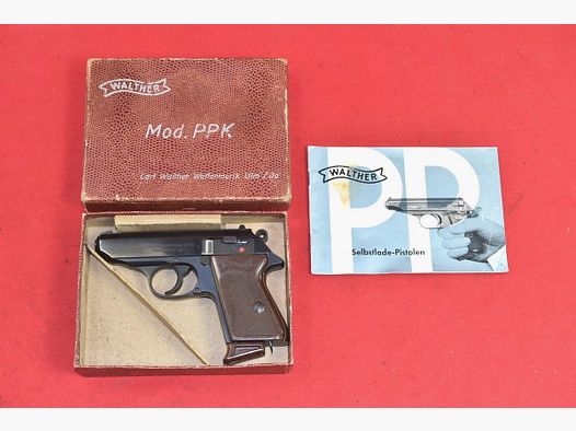 #7536 WALTHER PPK pistol, year 1970, cal. .22 LR