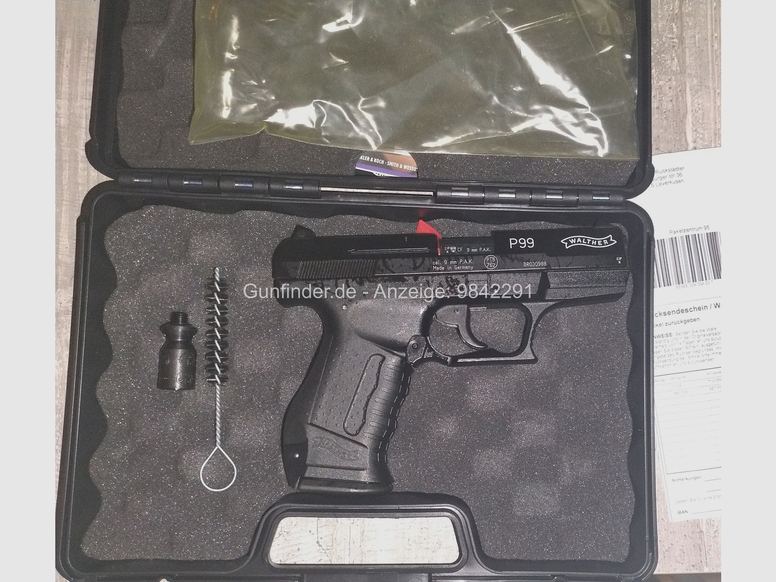 Pistola de fogueo Walther P99 9mm Nueva
