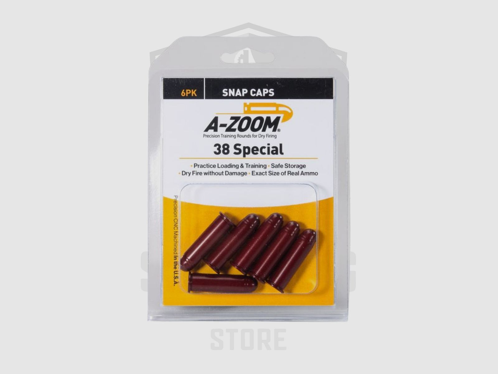 A-Zoom .38 Spec Snap Caps Manipulierpatrone 6er Pak Red, Bild 2 von 2