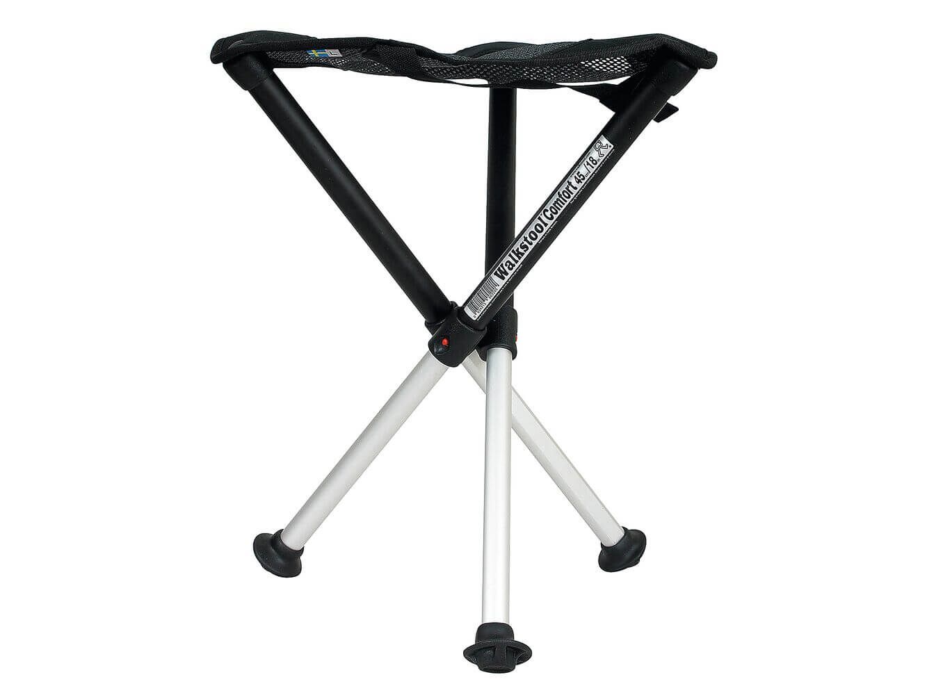 Walkstool Aluminium-Dreibein – Sitzhöhe 45 cm