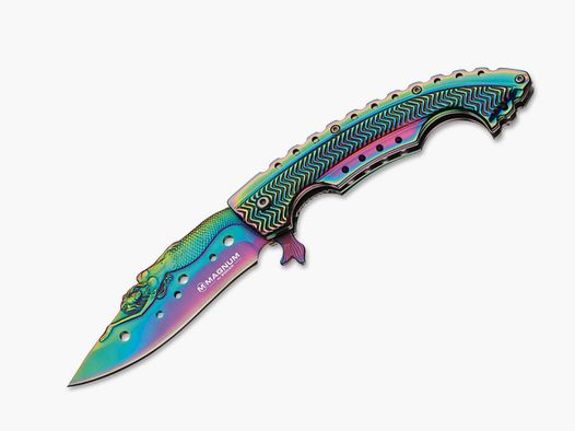 Coltello a serramanico Magnum Sirena Arcobaleno