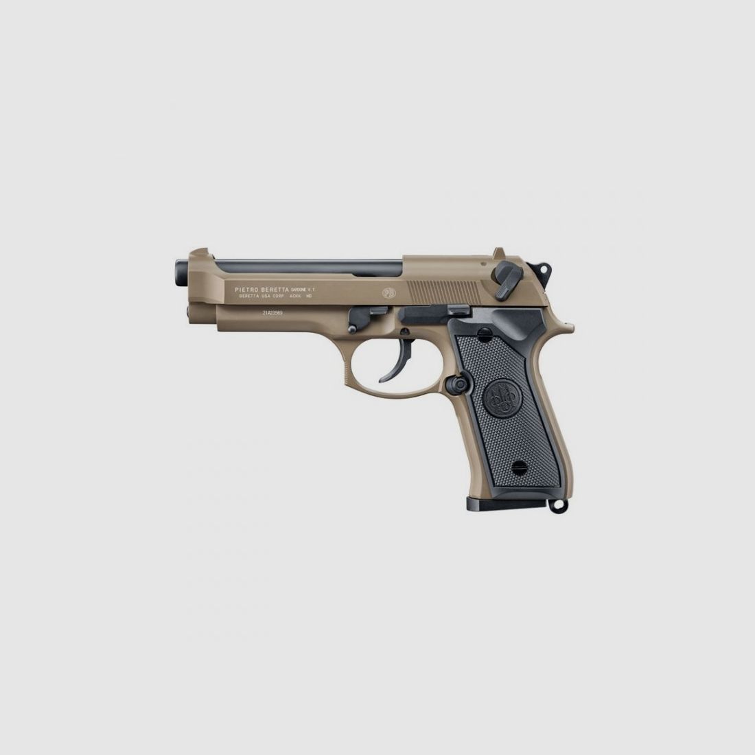 Pistolet Beretta M92 BBS 6MM gaz 1,3J - Desert Tan