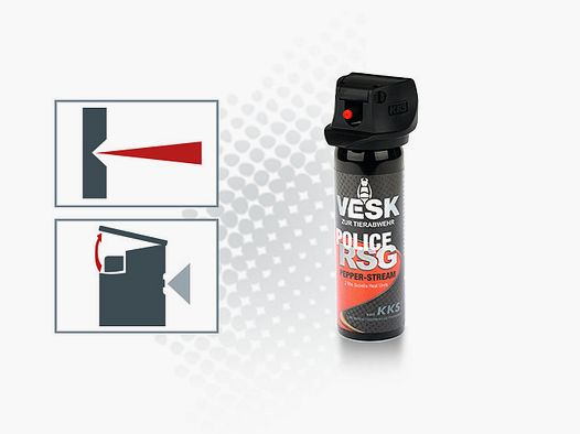 Pfefferspray VESK RSG Police 63 ml Weitstrahl