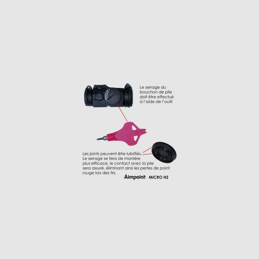 MICRO H2 - AIMPOINT | 2 MOA, Weaver-Schiene, Bild 3 von 3