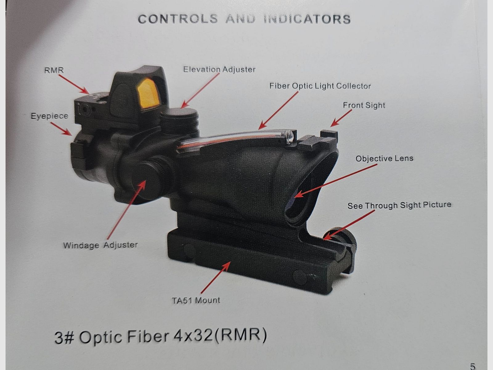 Trijicon ACOG TA31 RMR .223 BDC, Militairglas van de VS, NIEUW