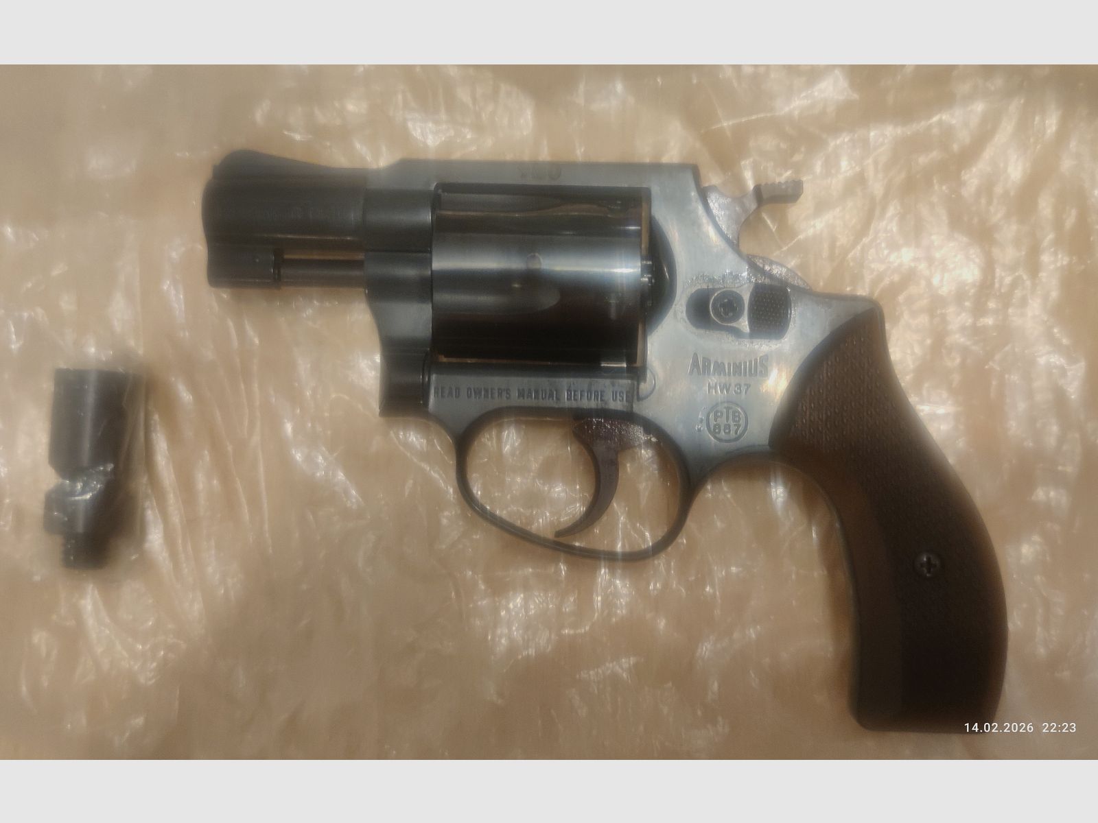 Weihrauch HW 37 brüniert Holzgriffe 9 mm RK