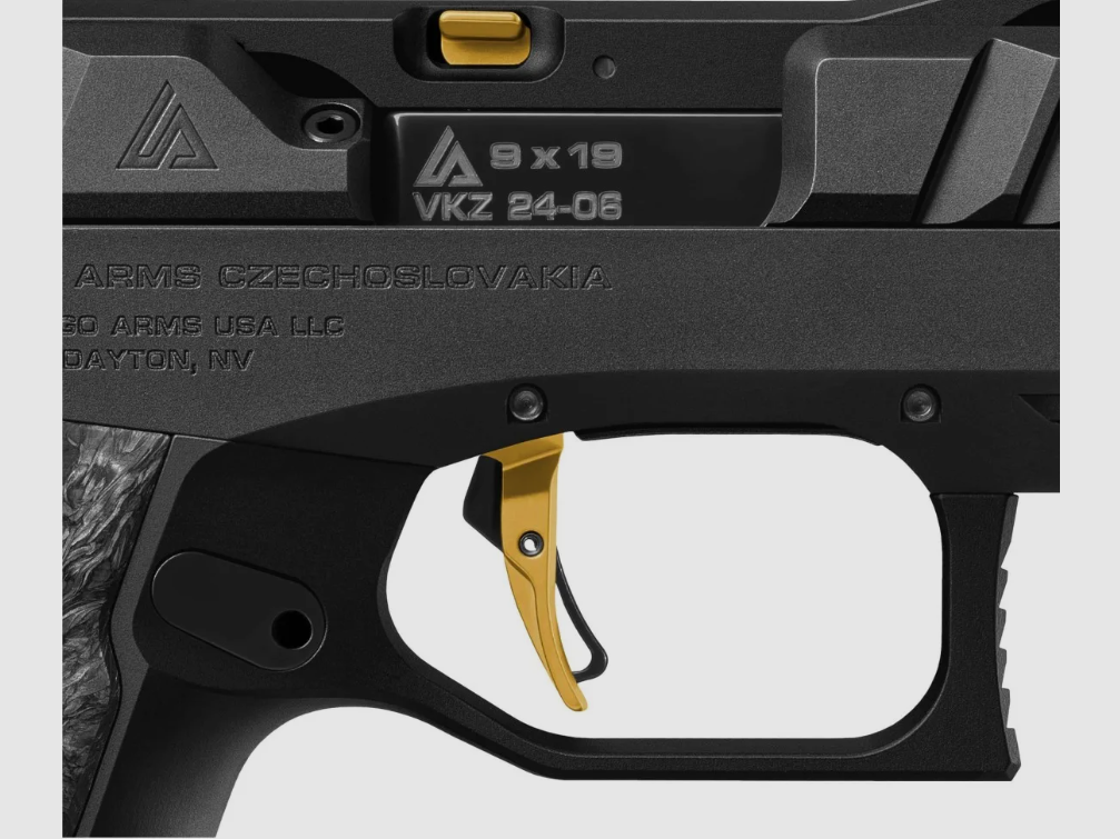 Laugo Arms – pistol / Alien Remus First Edition Full kit / LE500 / 9mm Para / Black/Gold, image 4 of 5