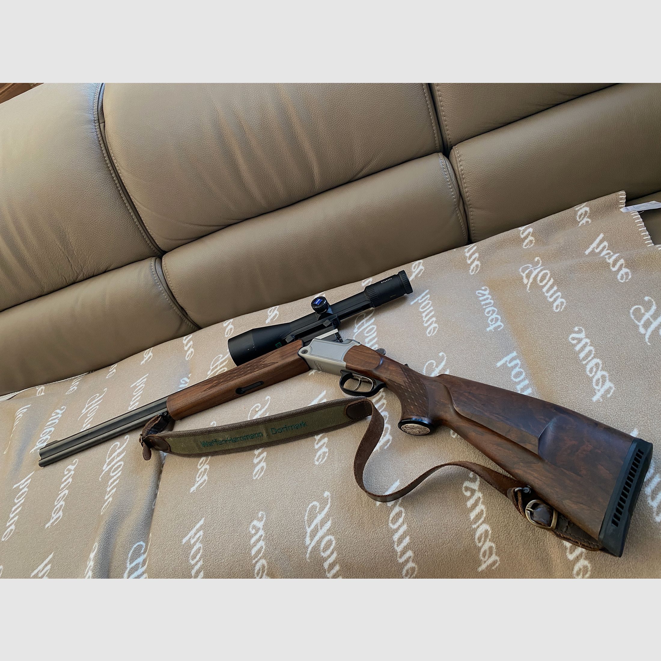 Blaser BBF 95 mit Einstecklauf und Zeiss Leuchtpunktvisier 