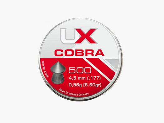 Umarex Diabolo Cobra 4.5mm Pointed, smooth, 0.52g