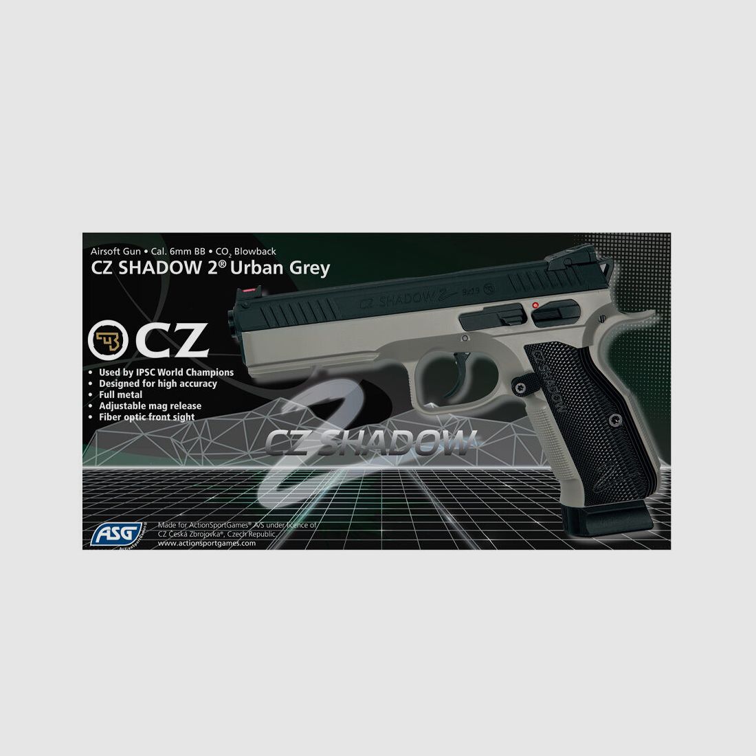 ASG	 CZ Shadow 2 Airsoft Co2 6 mm BB Blowback Urban Grey