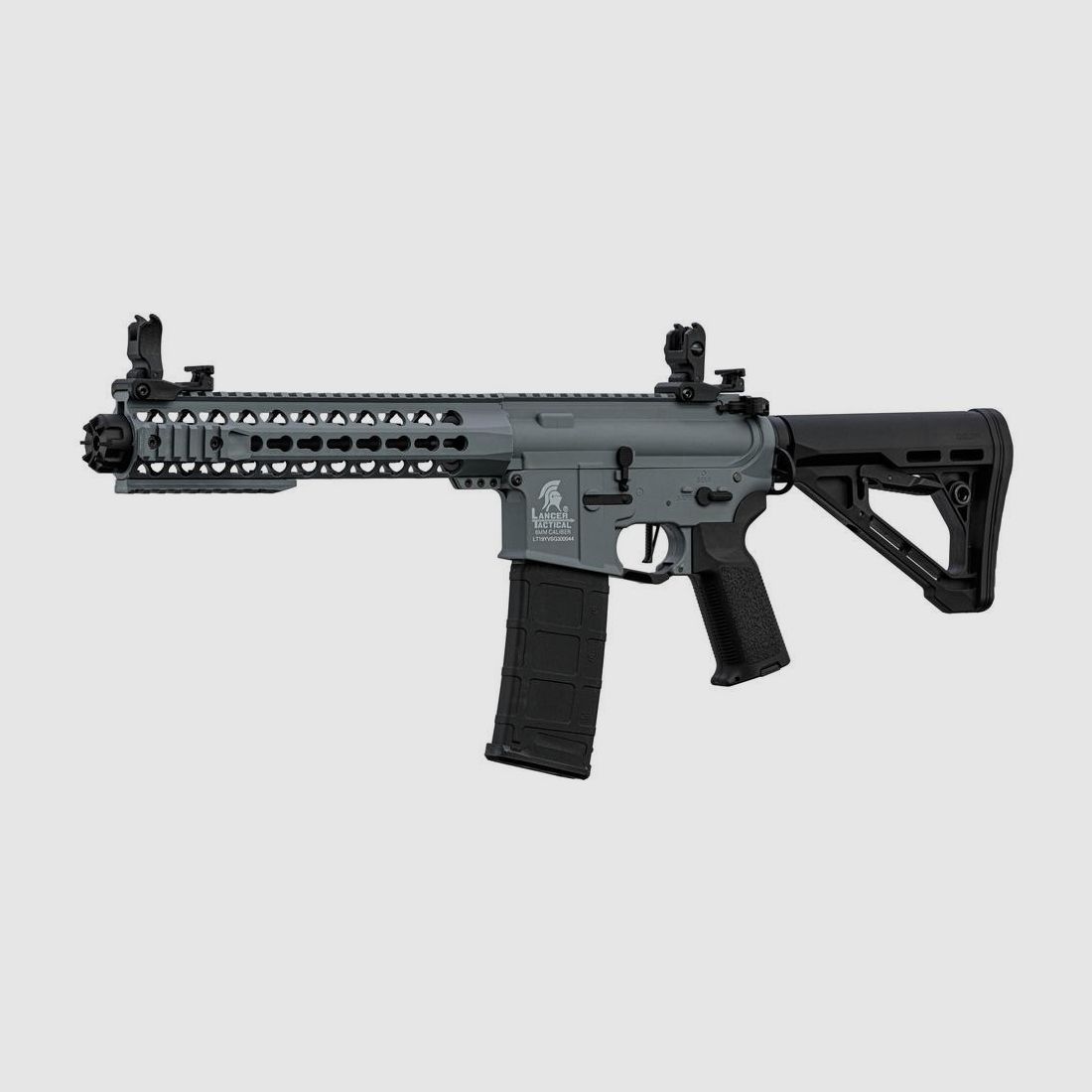 Replik AEG LT-19 GEN3 Polymer Keymod Grau Lancer Tactical - Leistungsstarkes Elektrisches System - Leichter und Robuster Körper - Für, Bild 1 von 4