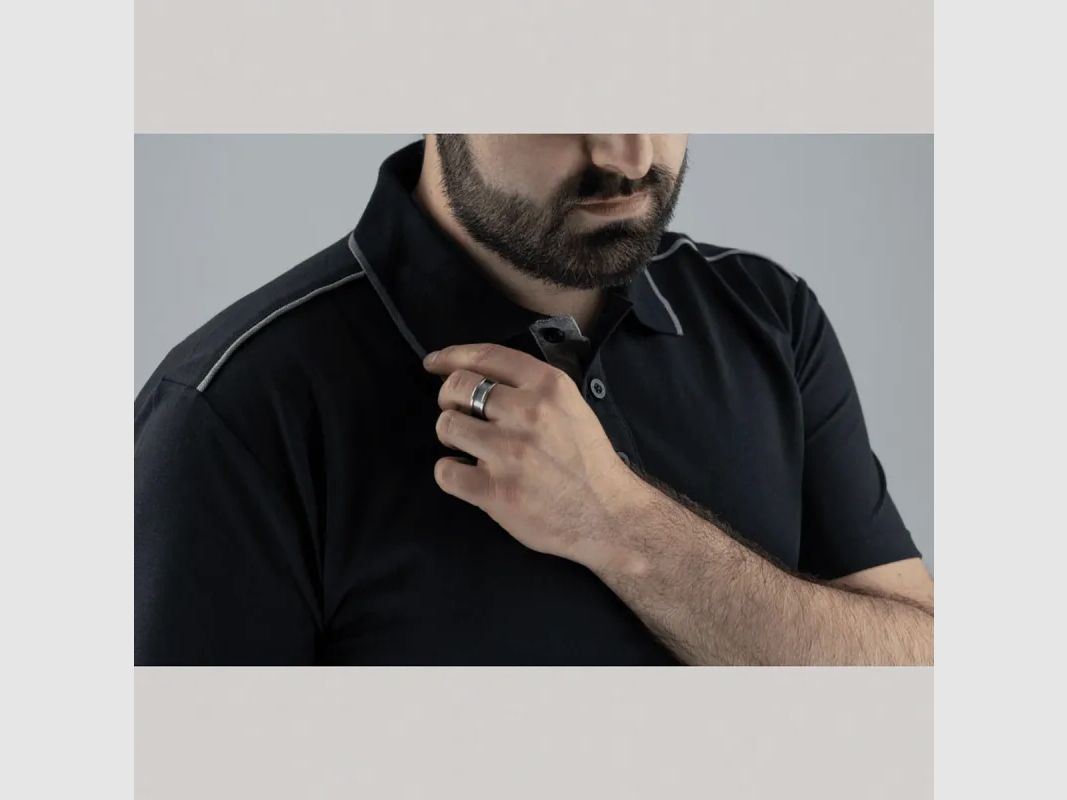 Polo Herren LMA® Schwarz - Kurzarm Hemdkragen, Bild 6 von 8