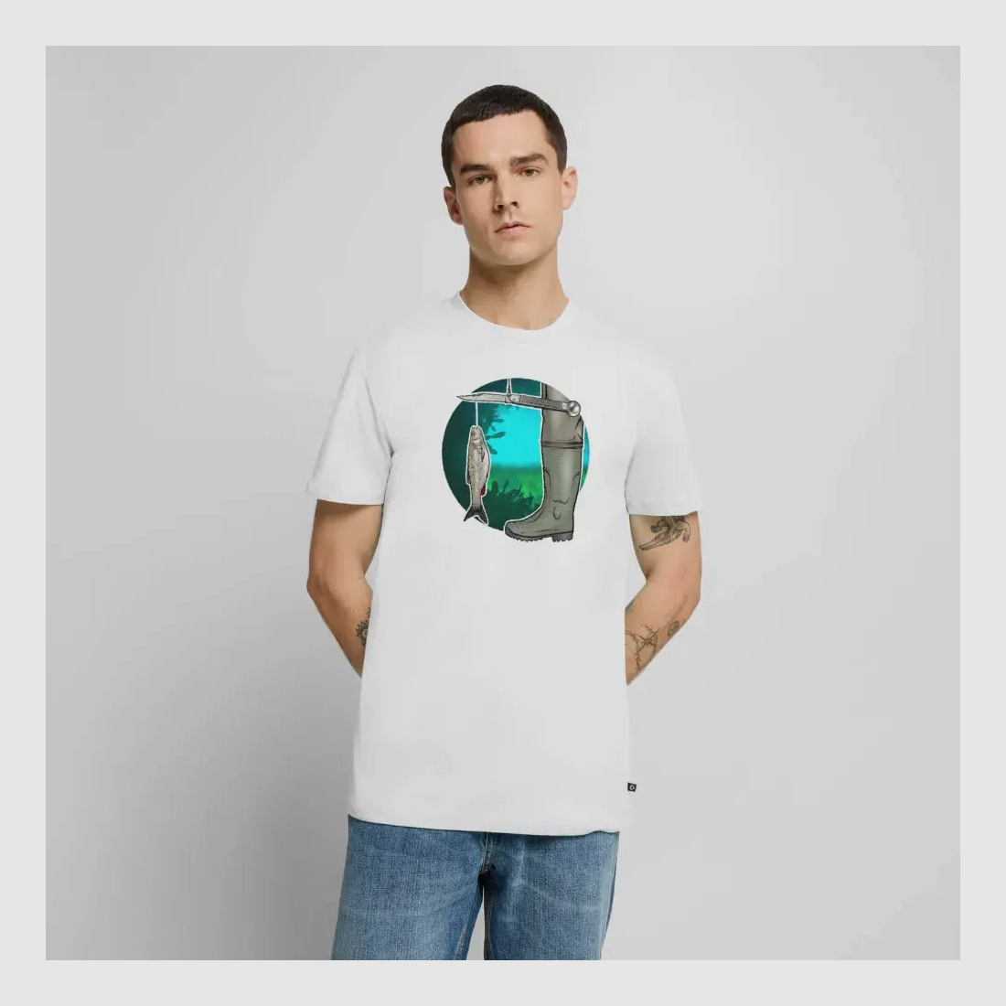 PUMA Men´s Premium T-Shirt „Waagemesser – Petri Heil"