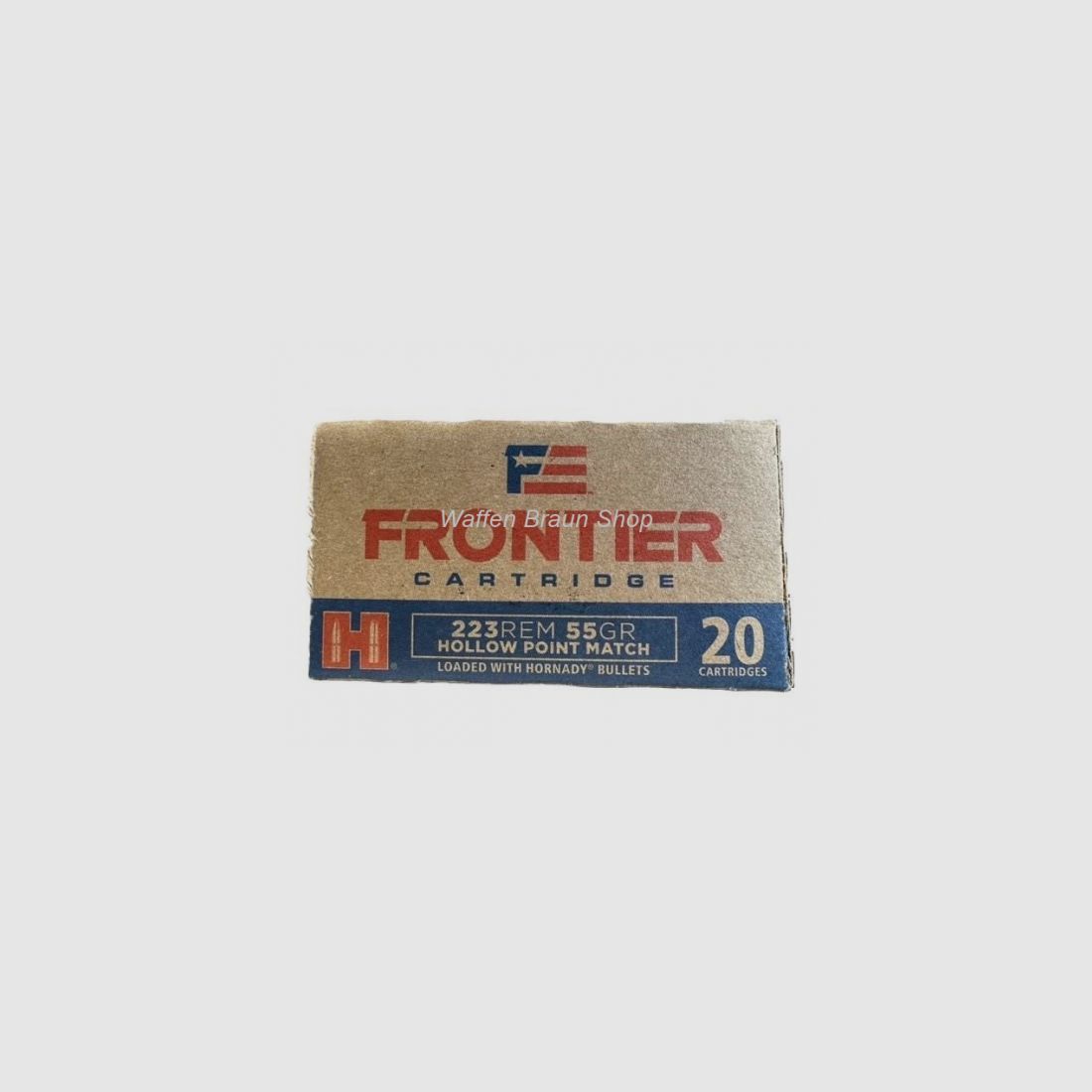 Hornady FR140 Frontier Ammo .223 rem 55 gr. HP 20 Stück