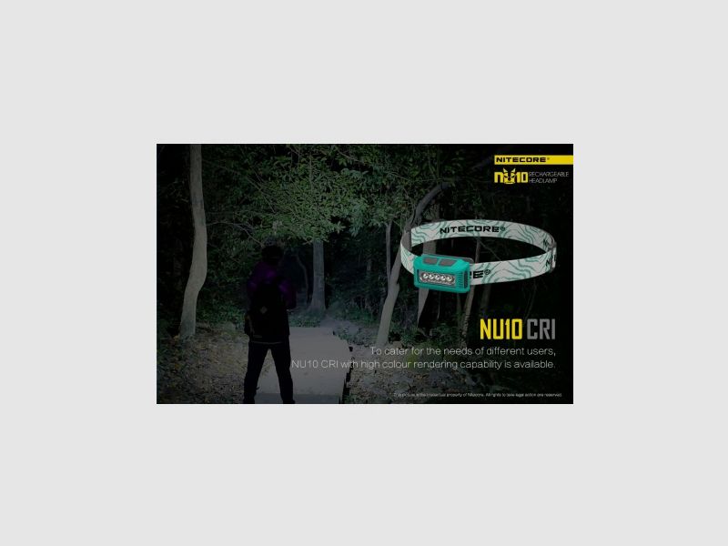 Nitecore NU10CRI Headlamp 115 lumens Black, image 22 of 26