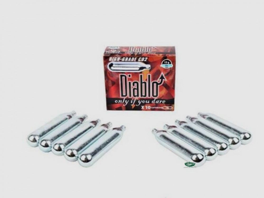 JS Diablo CO2 cartridges 12g, pack of 10 pieces