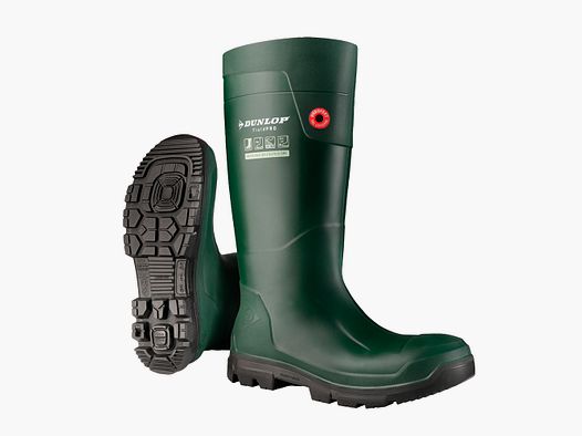 Botas de agua Fieldpro Purofort color verde Dunlop 43
