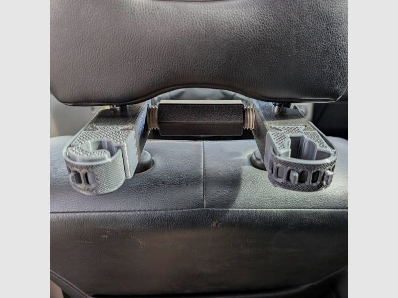 Langwaffenhalter-System "Krabbe Pro" für Kopfstützen im Auto | Jagawams
