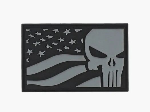 101 INC 3D Patch PVC Punisher USA Flag