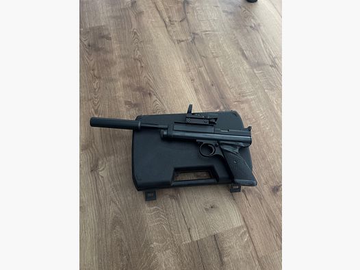 CO2 Luftpistole Crosman 2240 mit RedDot und Schalldämpfer 