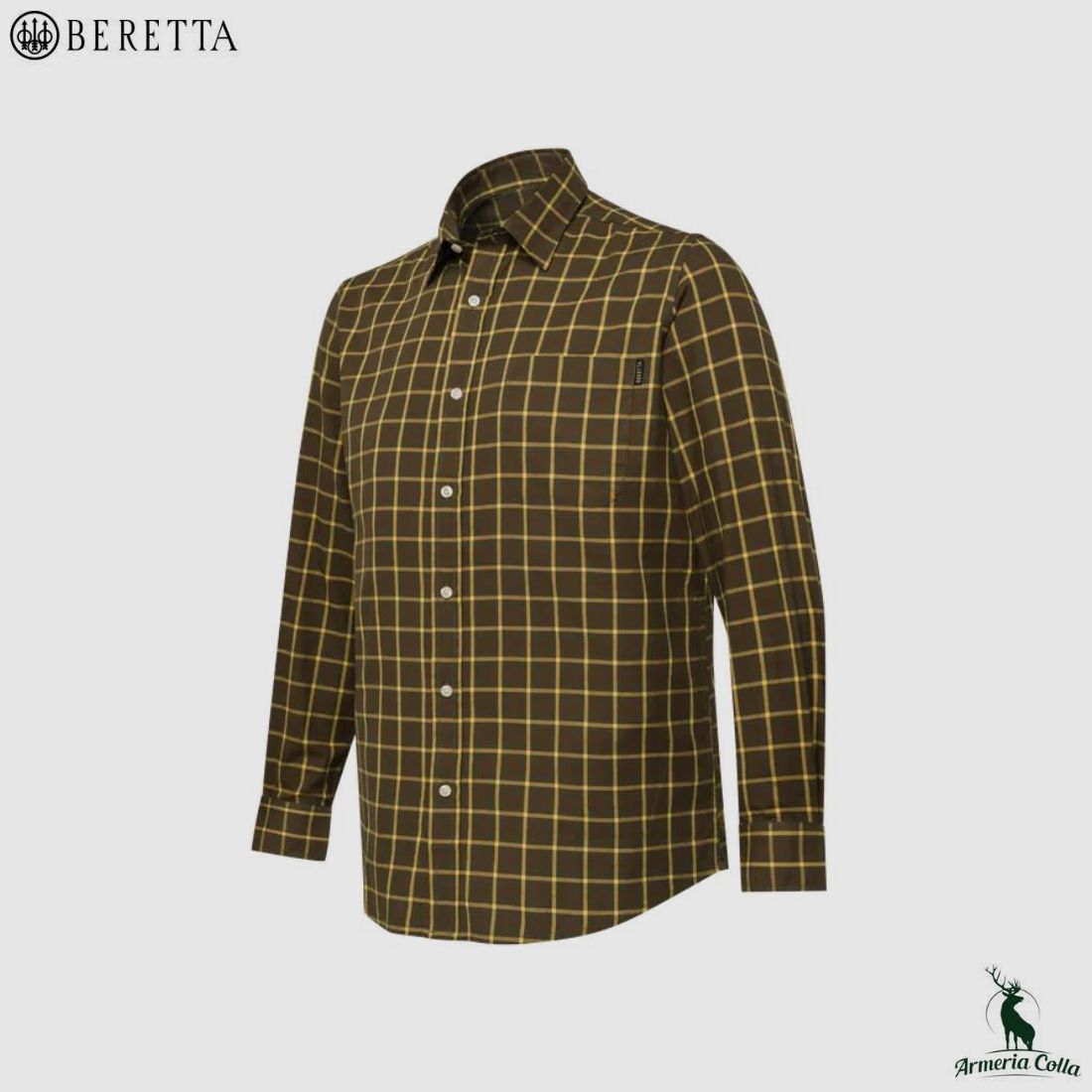Beretta Camicia Bryggen Braun und Gelb Karomuster, Bild 1 von 4