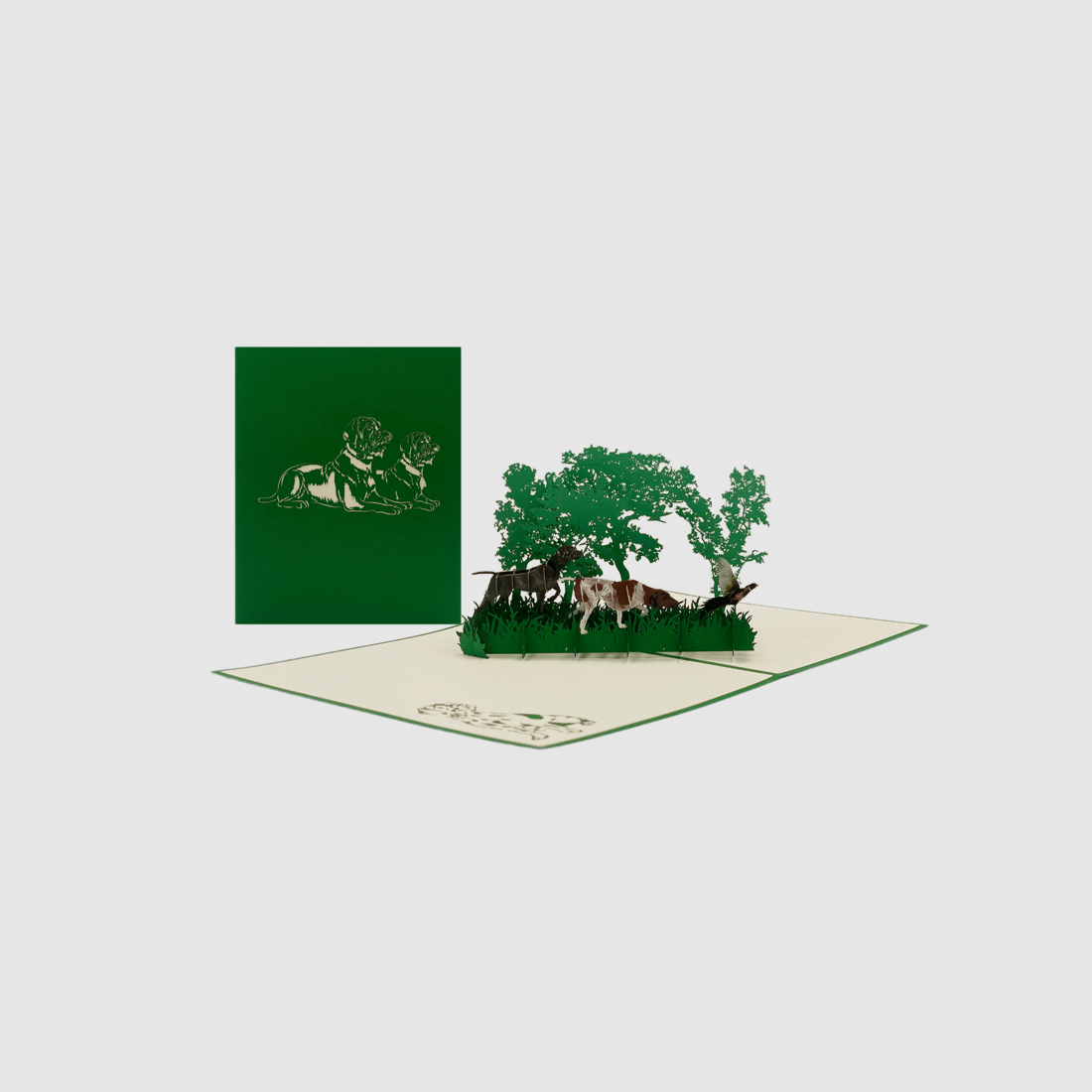 Pop-up-Karte Jagdhunde