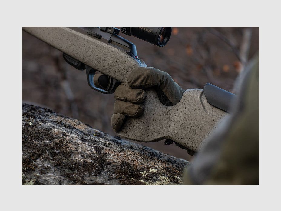 TIKKA T1x UPR .22LR, black, barrel length 20", twist 16.5", direct trigger, 10 rounds, fiberglass stock in Desert Sand with adjustable comb, without sights, MG 1/2"-28UNEF, image 4 of 5