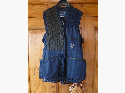 Orig. Beretta Schießweste Blau Gr. 50