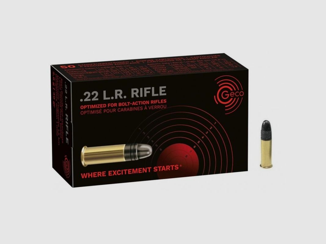 50 Patronen Geco Büchse Kal.22LR