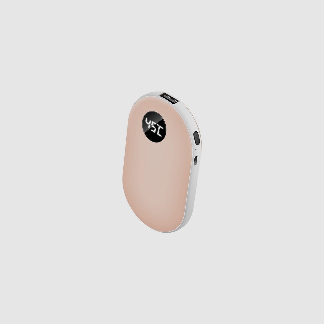 Elektrischer Handwärmer ROSÉ - wiederaufladbar mit USB - 42-52 Grad einstellbar