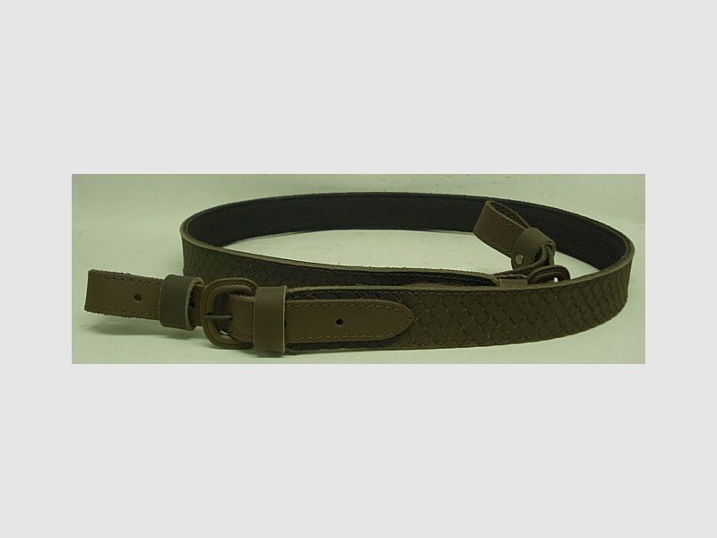 Leder mit Prägung - 30 mm breit