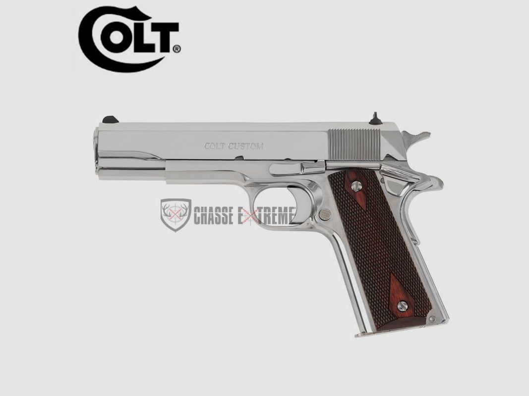 Pistole COLT GOVT Modell 5" Kal. 38 Super Hellstahl
