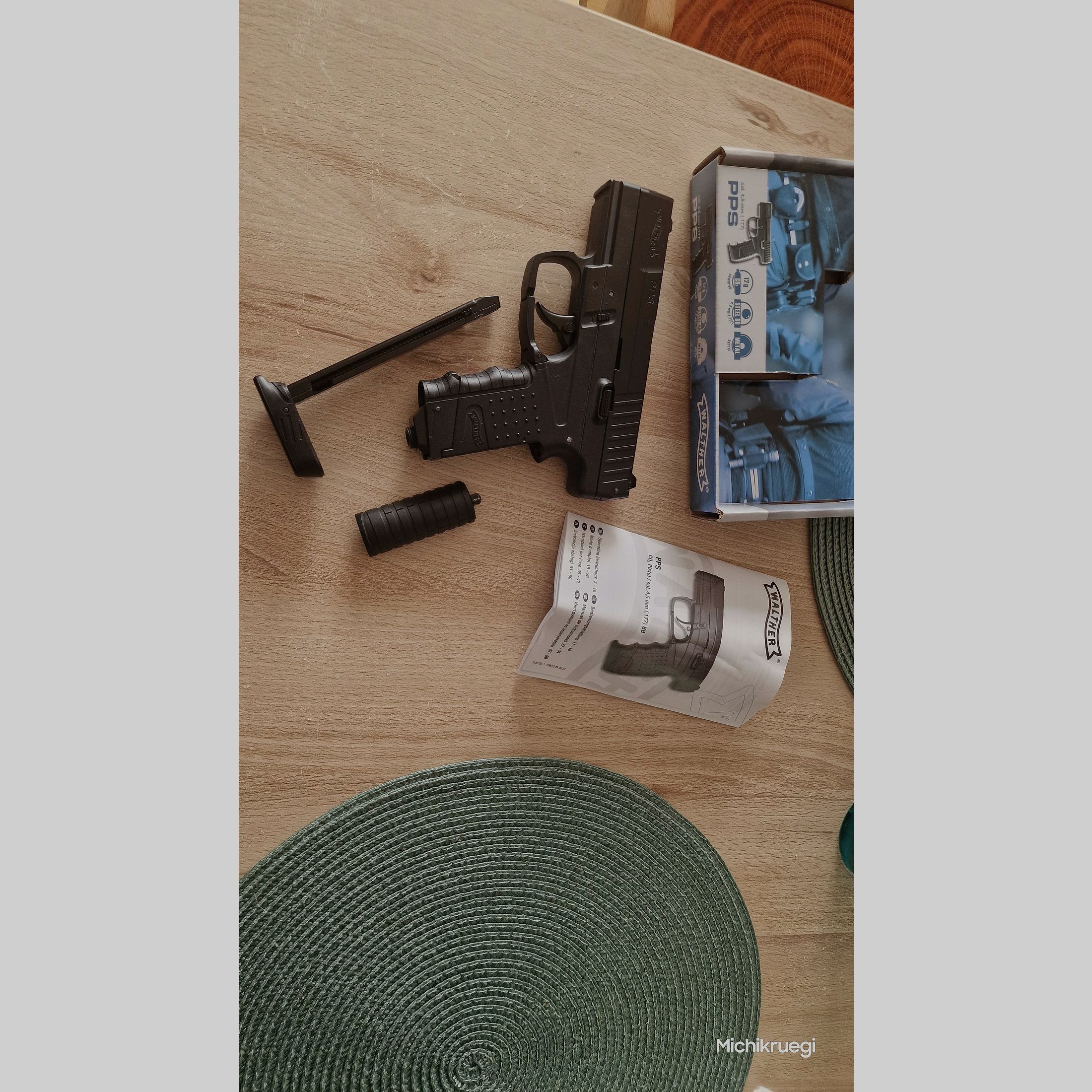 Walther PPS, Co2, 4,5mm kulki stalowe