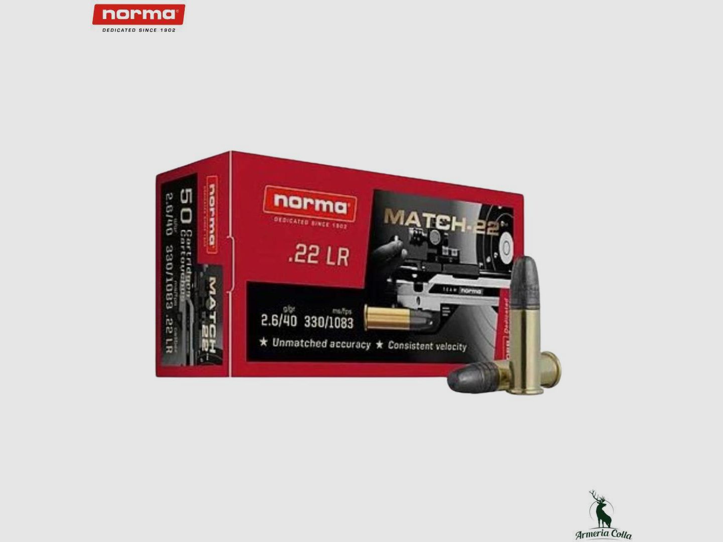 Norma Ammunition Match-22 cal. .22Lr 40 gr. art. 2425076