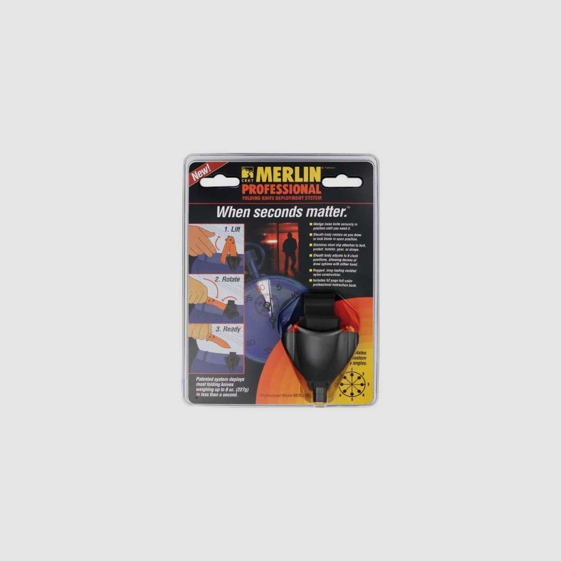 CRKT Merlin Professional Holster Faustmesser schwarz