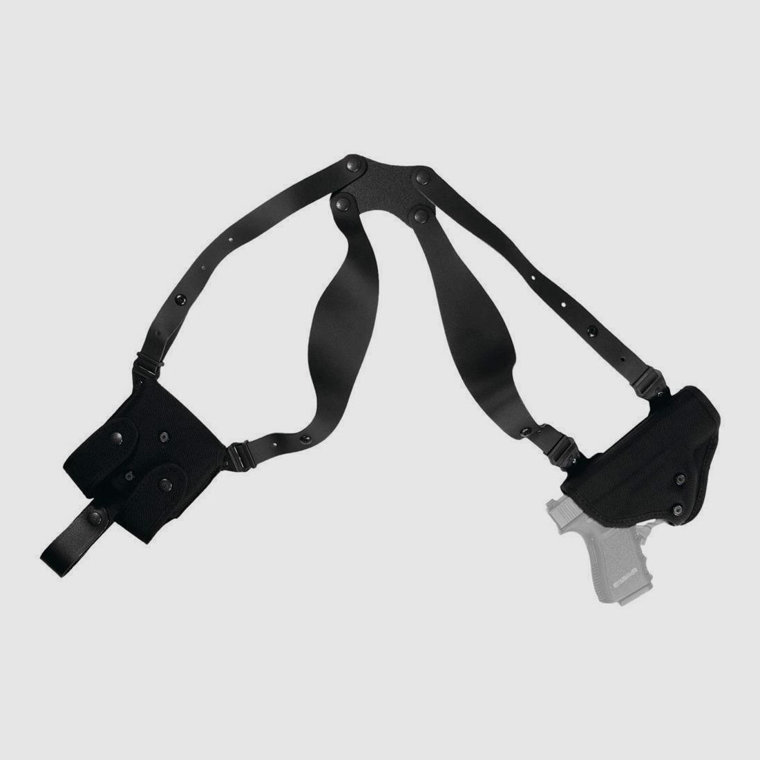 Cordura Schulterholster "PRO-L3" Glock 17/18/22/31/37 Schwarz Linkshänder