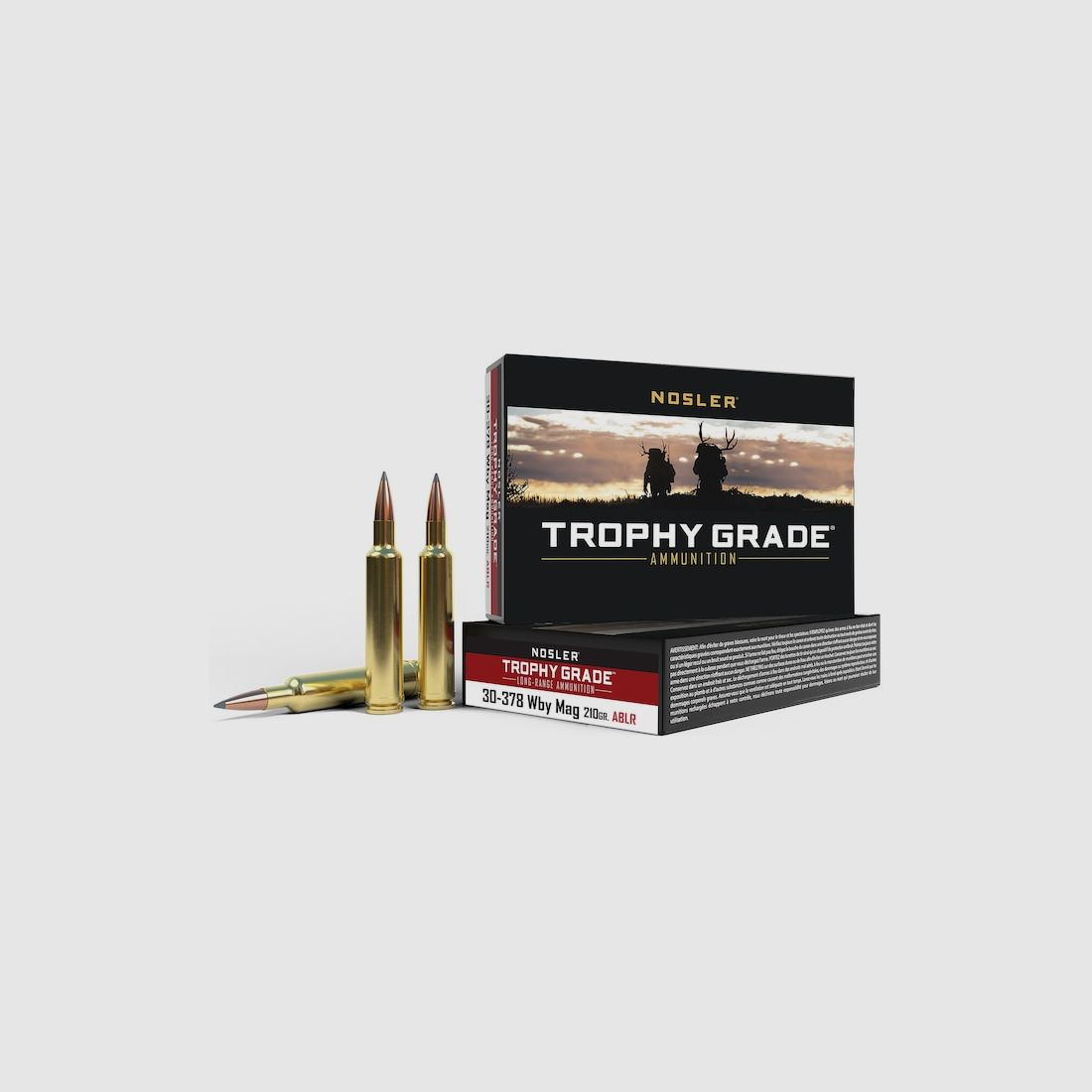 Nosler TROPHY GRANDE .30-375 Wby. Mag. 210GR Spitzer 20 Patronen