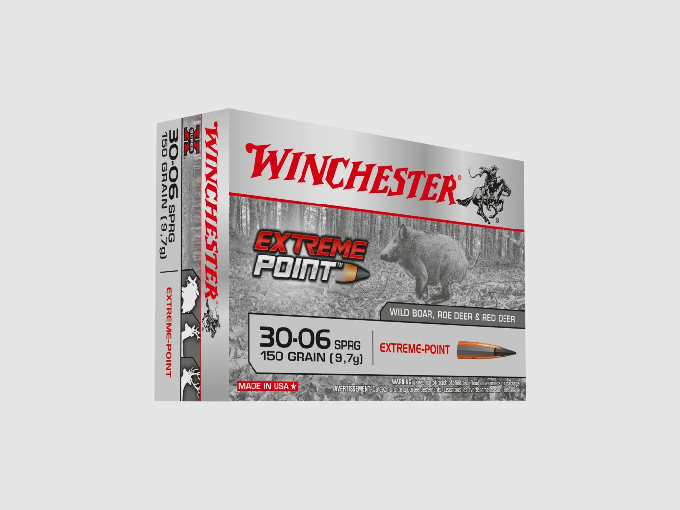 Winchester 30-06 Munitions extreme point 180gr