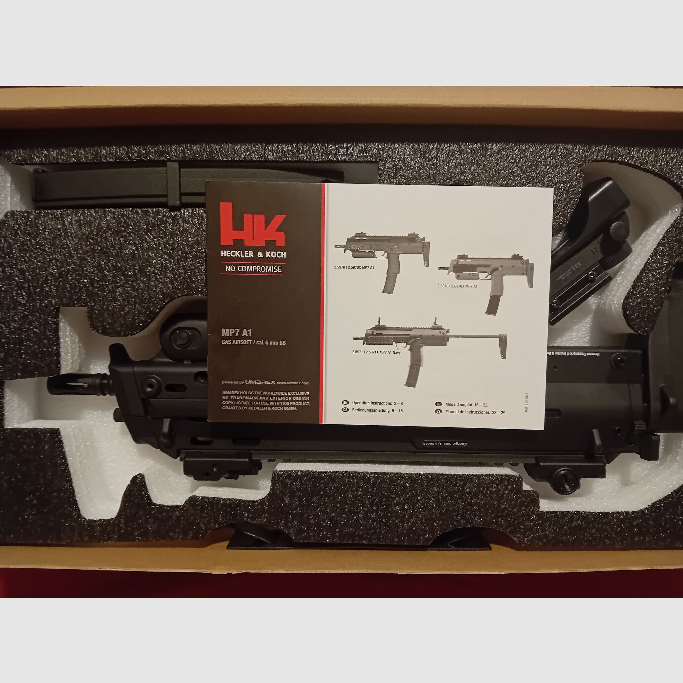 Heckler & Koch MP7 A1 Gas-Blow-Back 6mm BB schwarz