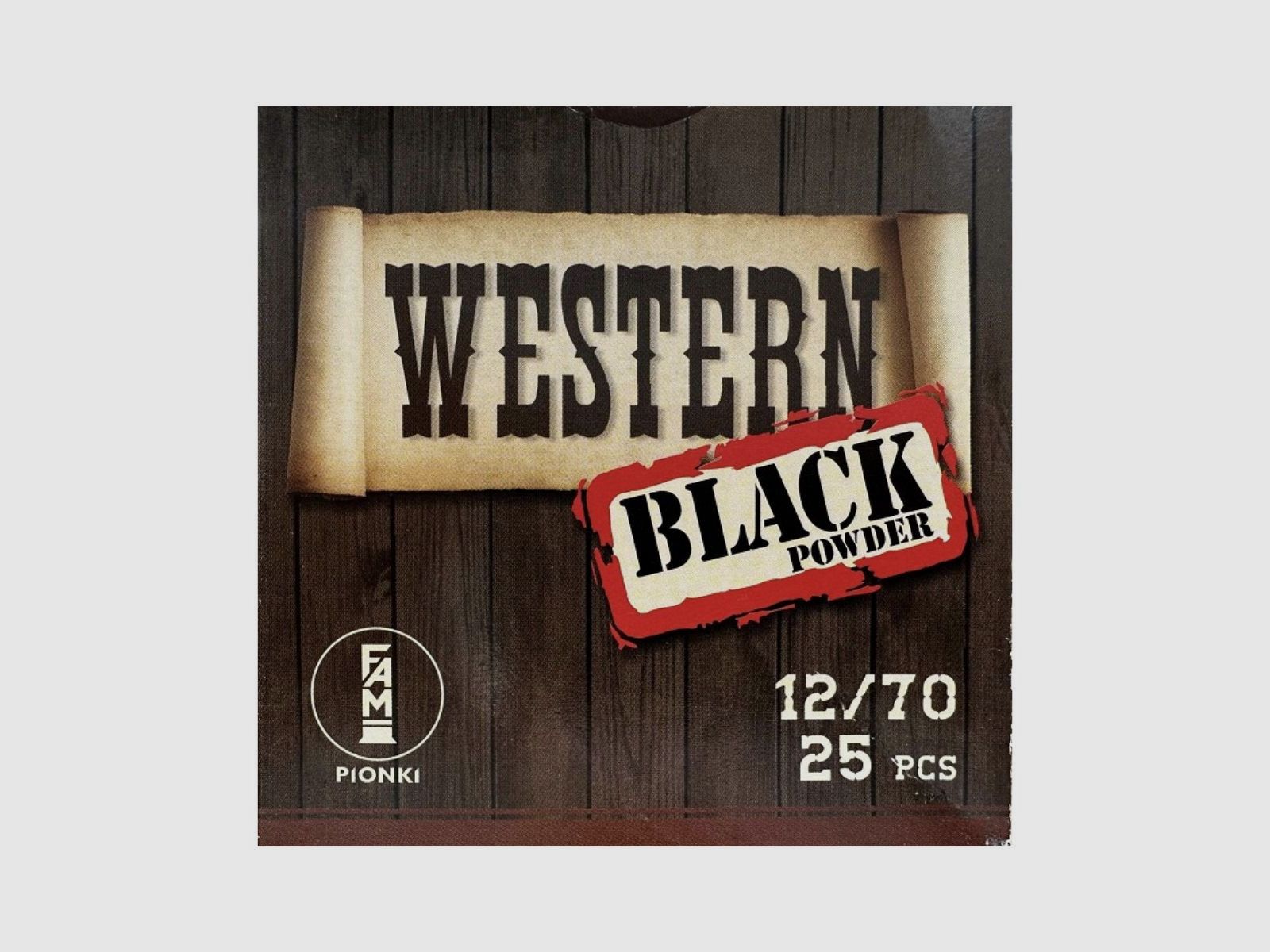 12/70 FAM - Pionki Western poudre noire 7,5 - 2,40 mm 24 g, image 2 sur 2