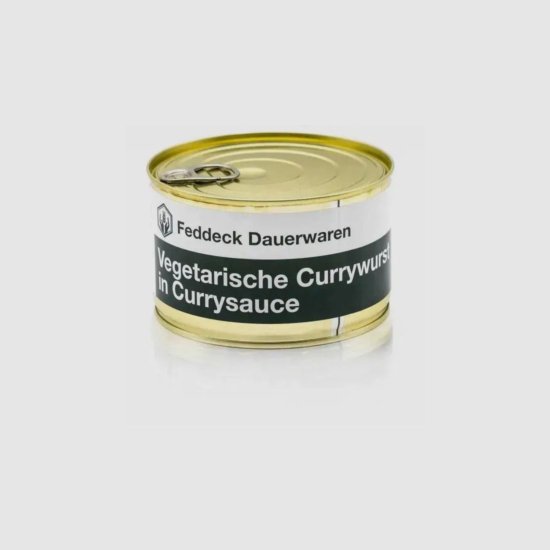 Feddeck Duurzame Goederen Feddeck Duurzame Goederen Kant-en-klaar Maaltijd Blik Vegetarische Curryworst met Currysaus 400 g