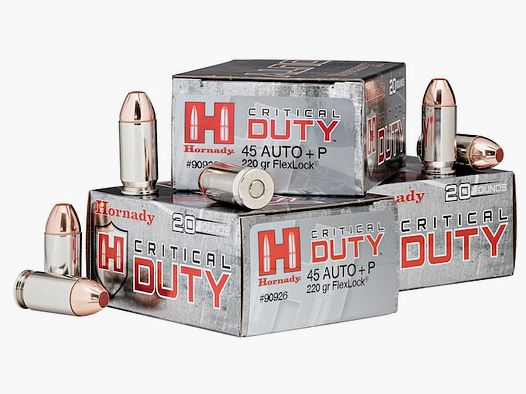 Hornady Critical Duty .45 ACP+P 220GR FlexLock 20 cartucce