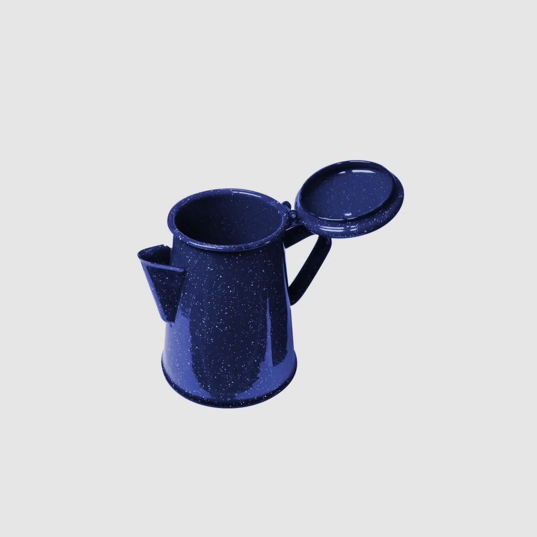 Emaille Kaffeekanne 1,2 L Blau
