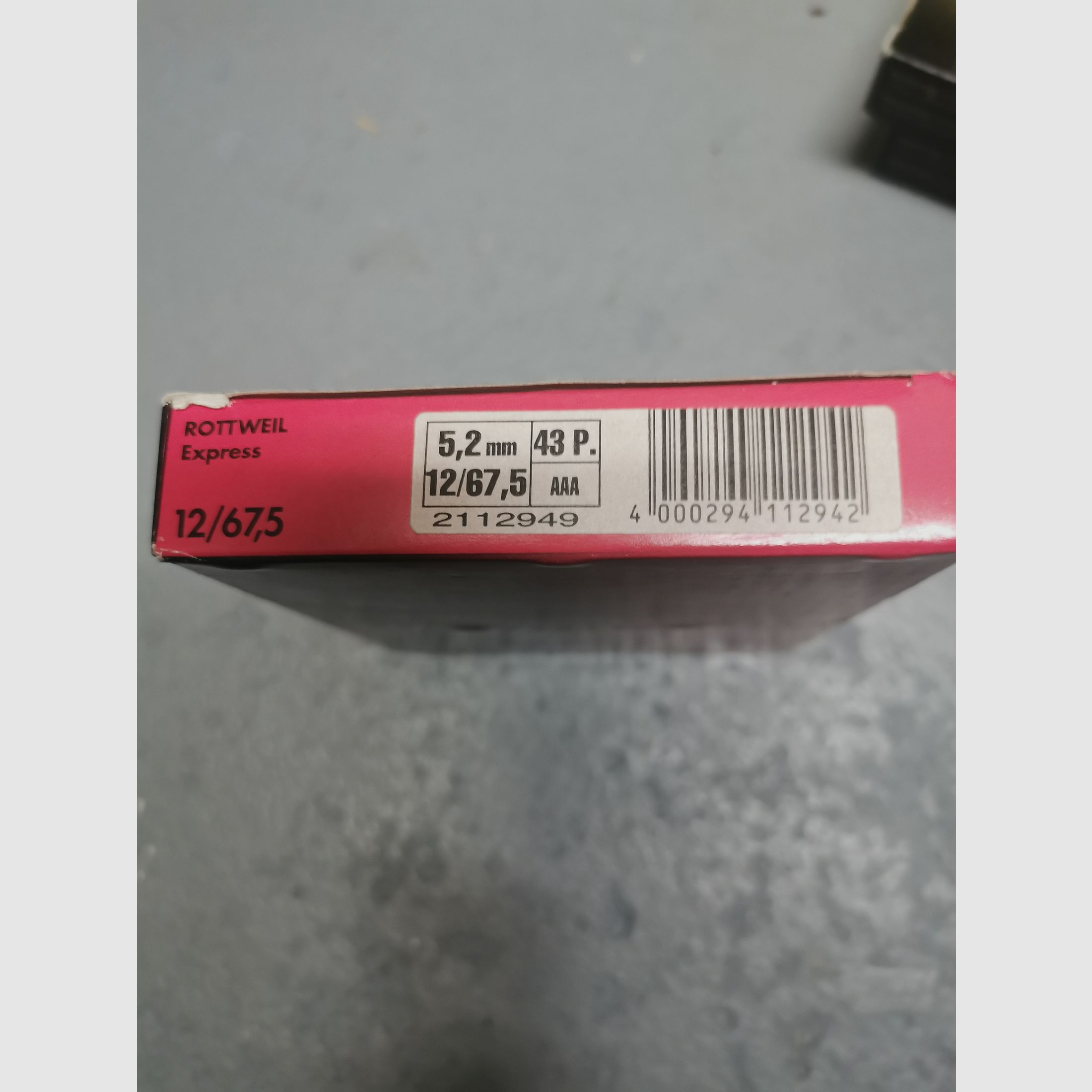 Patronen Schrot 12x67,5 bzw 70