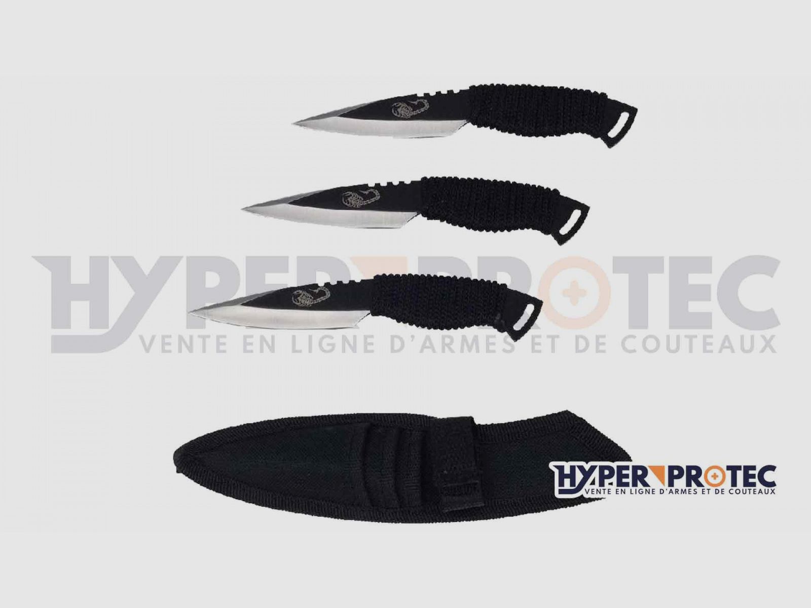 3 Wurfmesser Perfect Point Black Spider, Bild 2 von 2