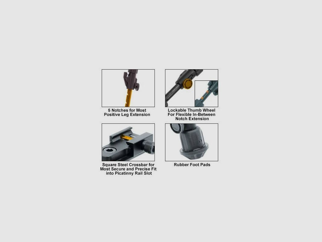 Bipiede Leapers UTG TL-BP03, immagine 10 di 10