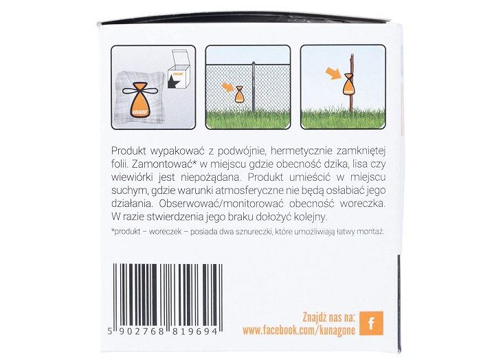 Repelente natural Kunagone para jabalíes, paquete de 2, imagen 5 de 8