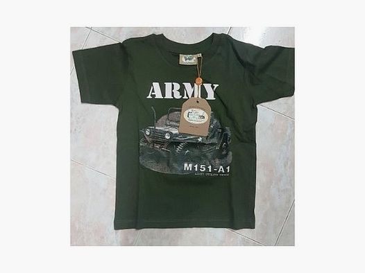 Kinder Jagd T-Shirt grün Mod. 94256 Army