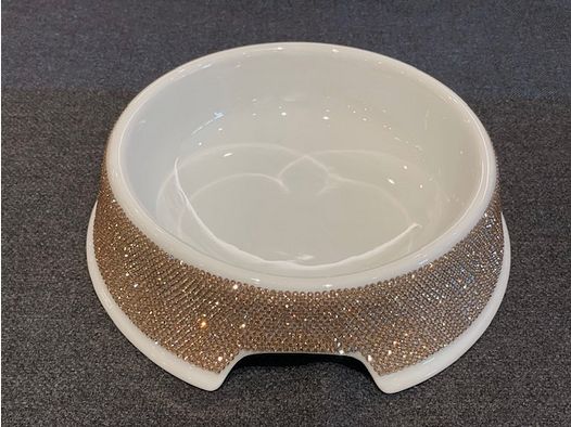 Lillibed Porzellannäpfe – Porzellannapf – Futternapf mit Swarovski Steine