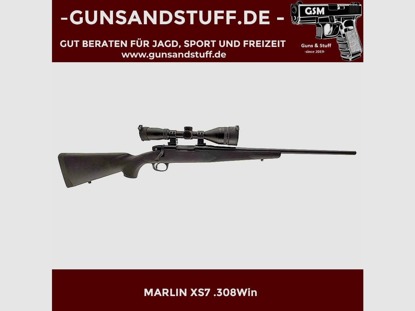 MARLIN XS7 .308 Win + HAWKE ZF 3-9×56